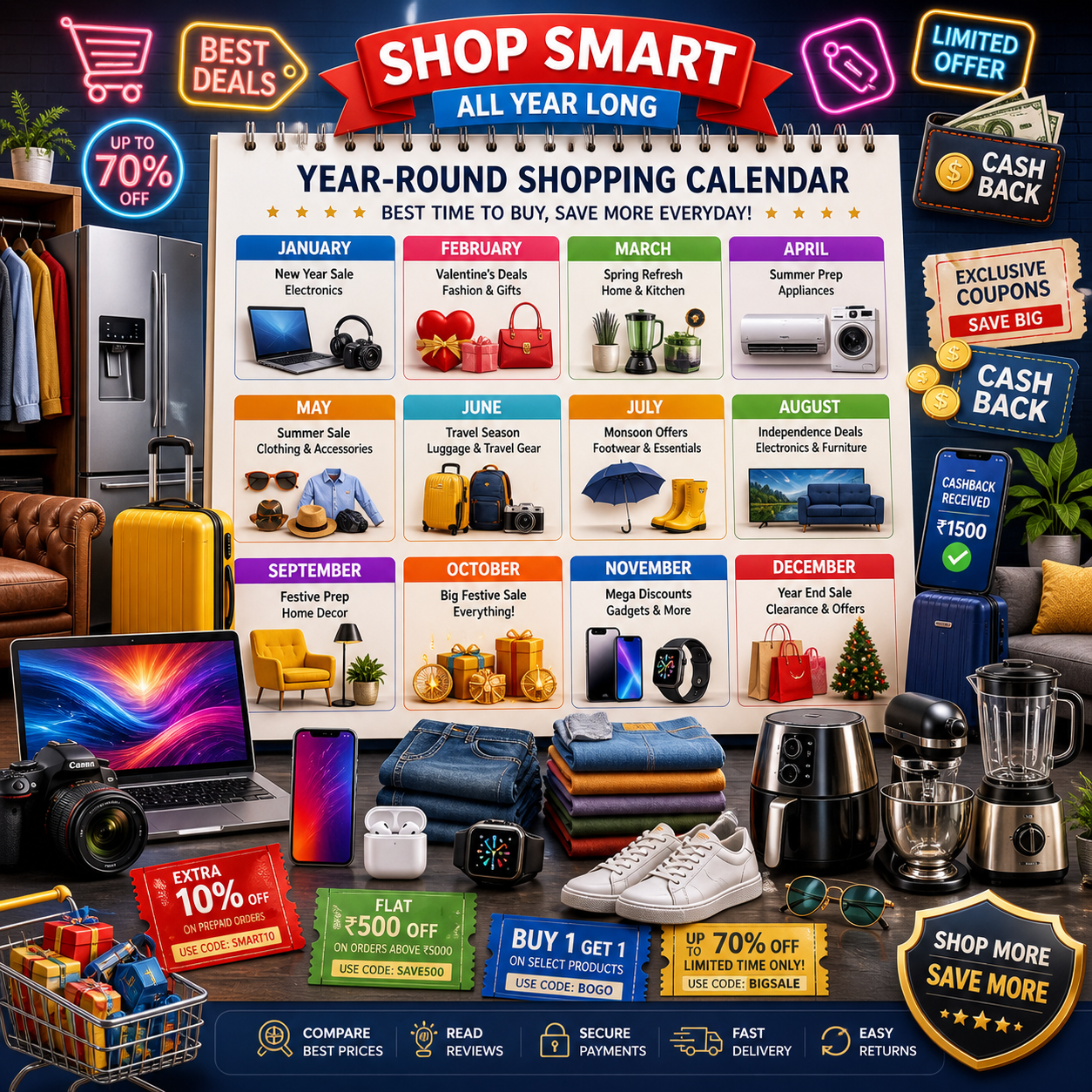 Seasonal Shopping Guide: Best Times to Buy Everything